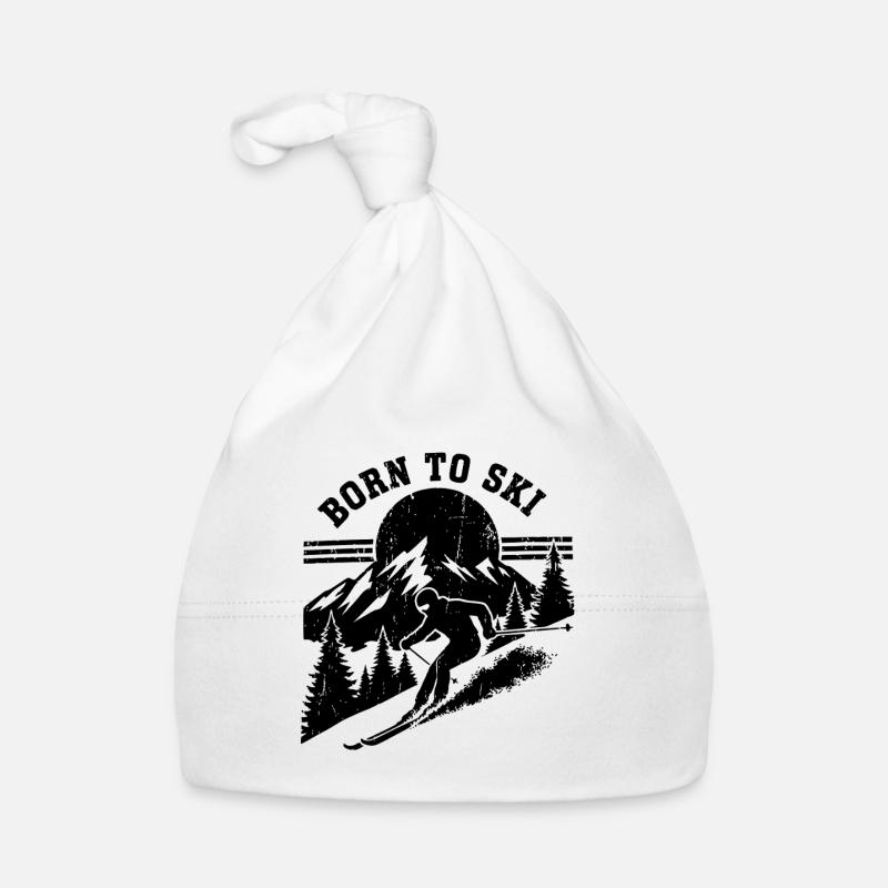 Ski Born To Ski Citation Bonnet bio Bébé