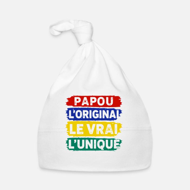 Papou l’original le vrai l’unique Bonnet bio Bébé