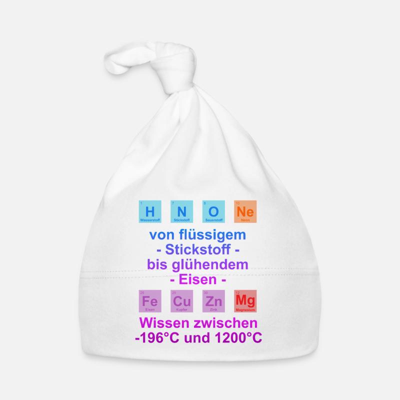 Dicton universitaire « on temperature » cadeau, étudiants - Bonnet bio Bébé - blanc