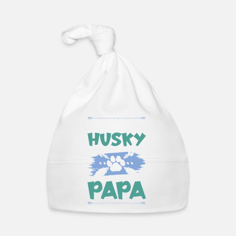 husky hunde papa Baby Bio-Mütze