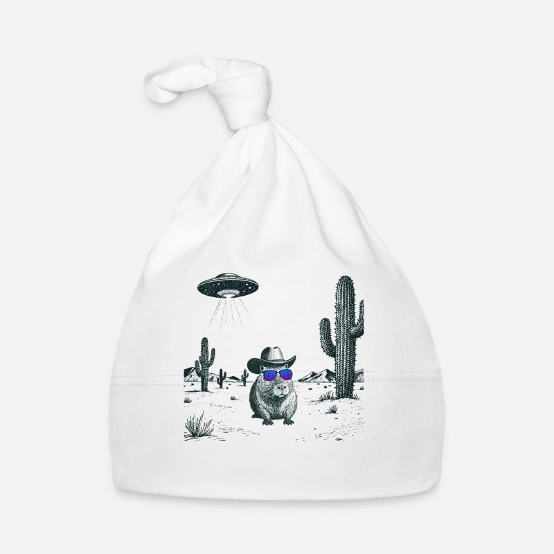 Desert Capybara Organic Baby Cap