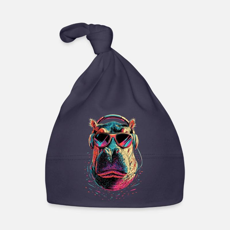 Nilpferd Flusspferd Mama Hippopotamus Cooles Hippo Bonnet bio Bébé