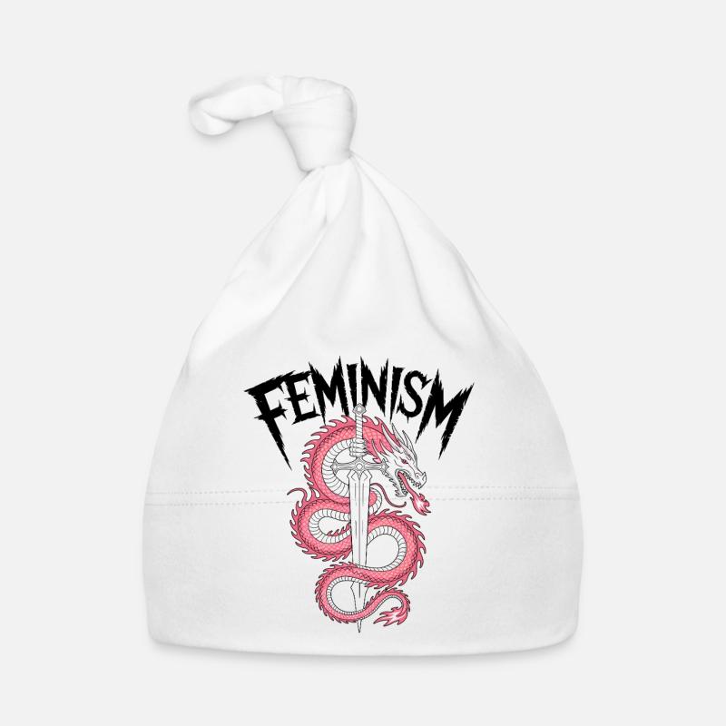 Dragon Blade Pink Fire Organic Baby Cap