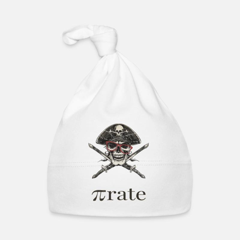 Piratenschädel Brille Säbel Baby Bio-Mütze