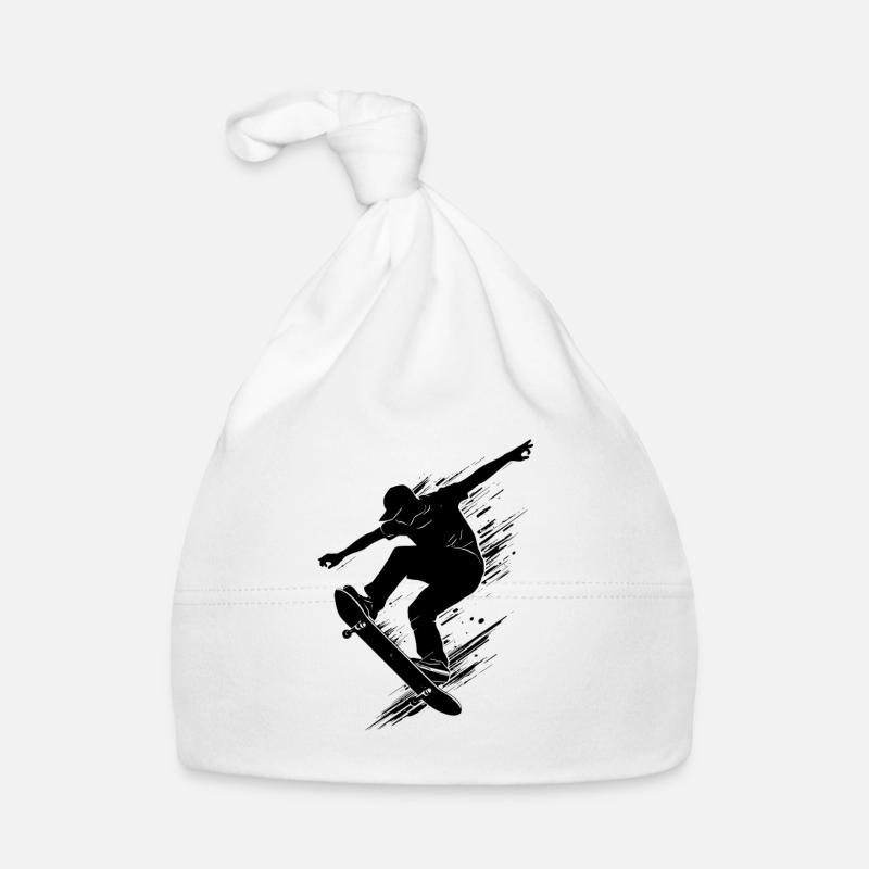 Skateboard Artwork Skateboarding Organic Baby Cap