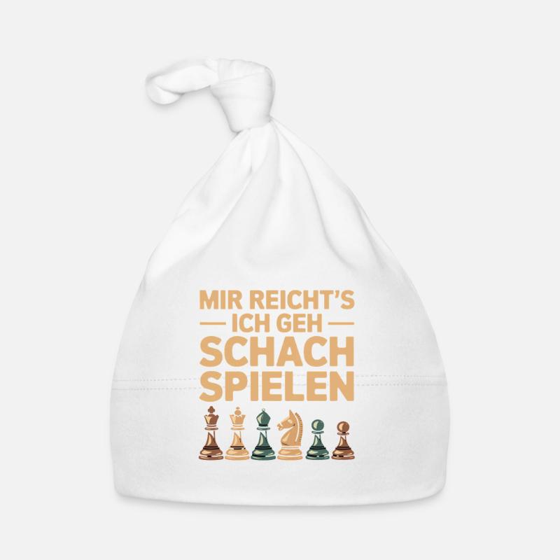 I've had enough. I'm going to play chess. Humorous Organic Baby Cap