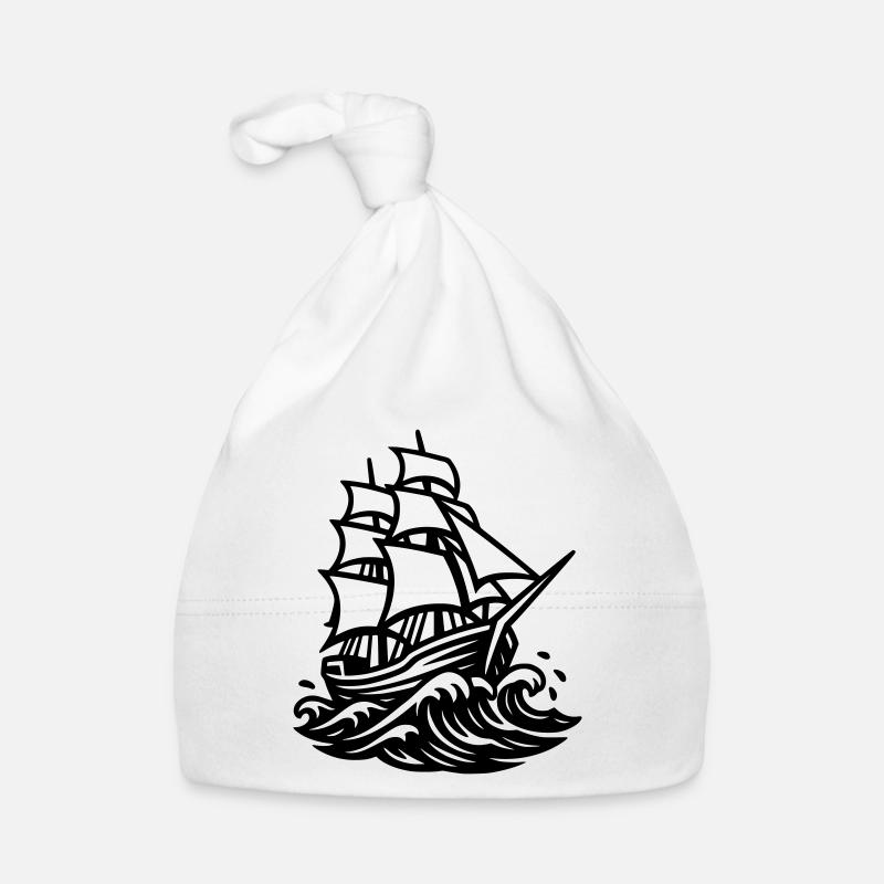 Segelschiff Baby Bio-Mütze