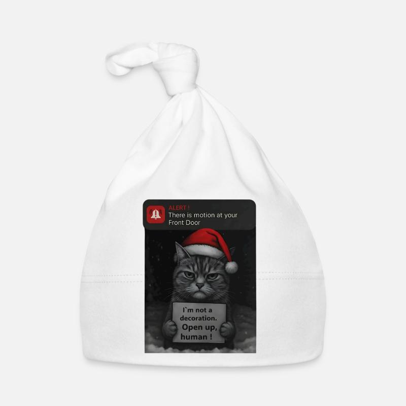 Chat Noël avec des chats drôles Bonnet bio Bébé