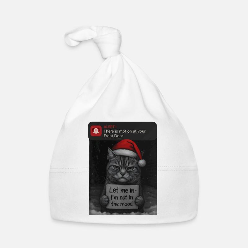 Chat Noël avec des chats drôles Bonnet bio Bébé