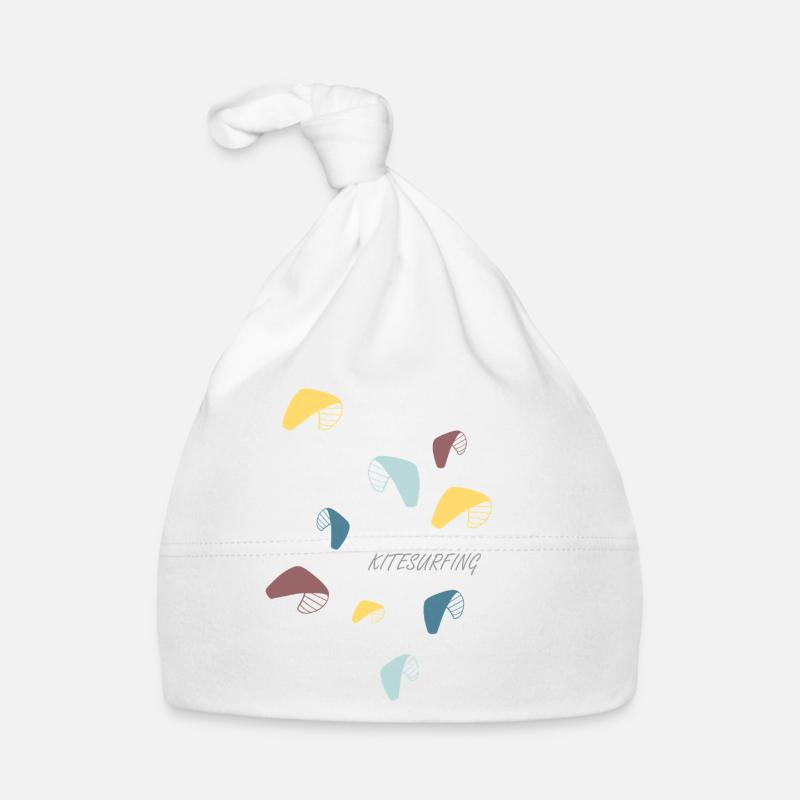 Kitesurfing Pastel Pattern Organic Baby Cap