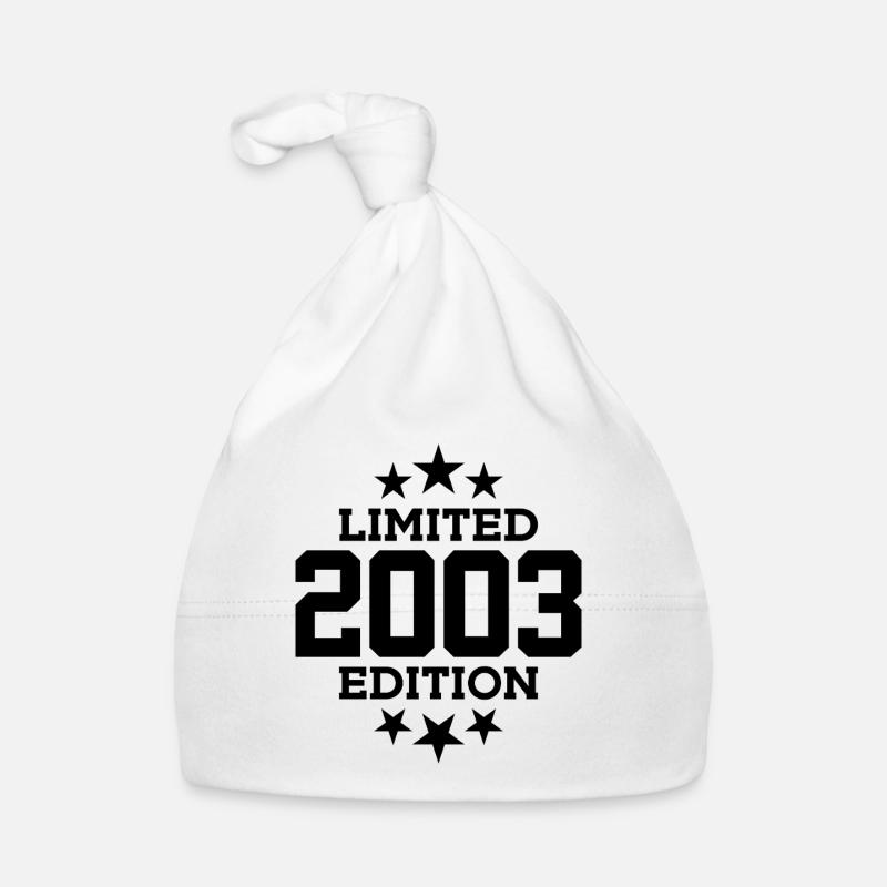 LIMITED EDITION 2003 23. GEBURTSTAG Baby Bio-Mütze