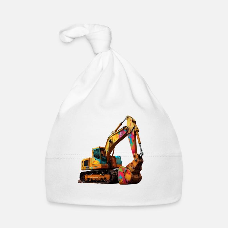 Excavatrice explosive couleur Bonnet bio Bébé