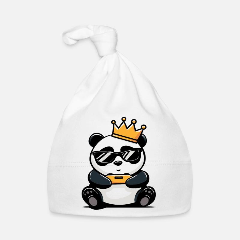 Panda Controller und Krone Baby Bio-Mütze