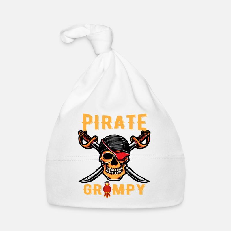 Pirate Grumpy Funny Halloween Costume Organic Baby Cap
