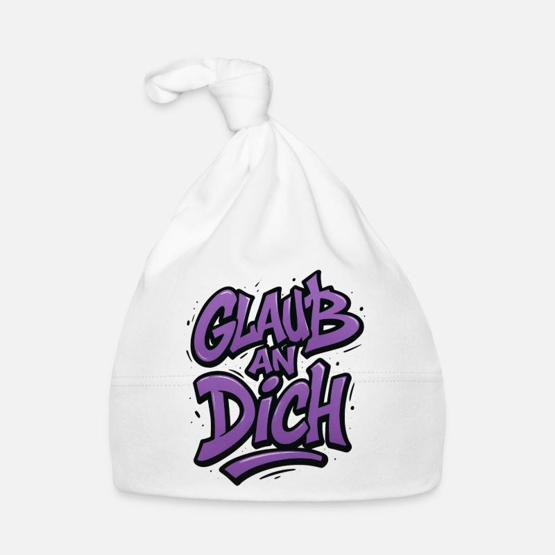 Glaub an Dich Graffiti Baby Bio-Mütze