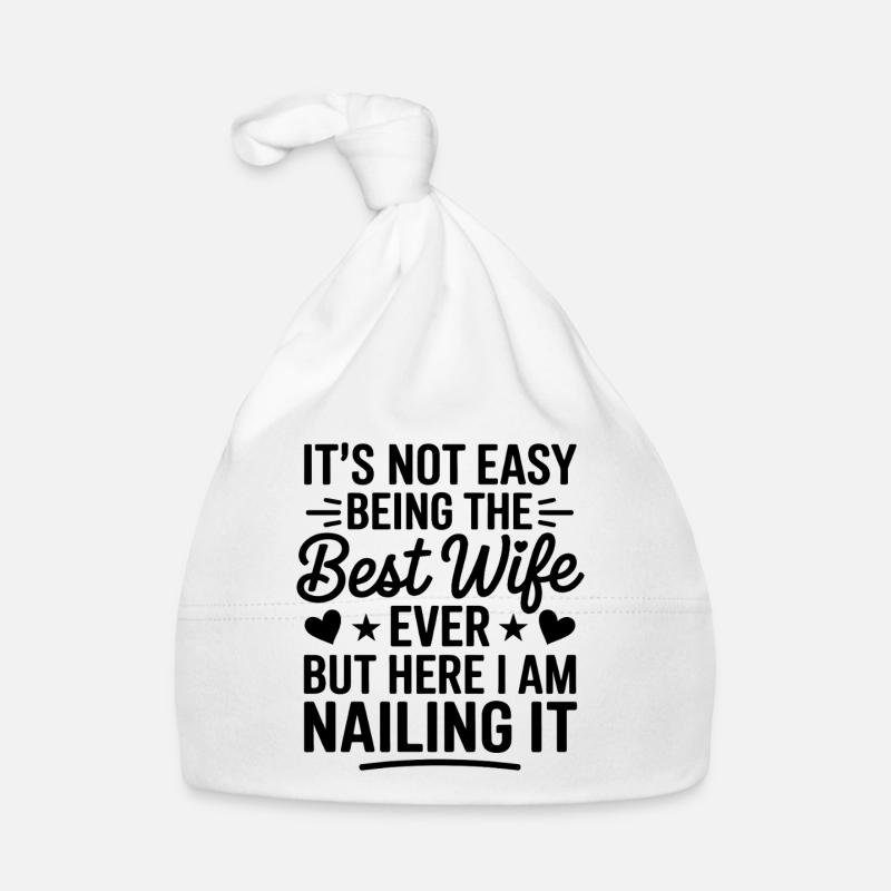 Ehefrau Spruch Ehefrauen Lustiges Ehefrau Geschenk Baby Bio-Mütze