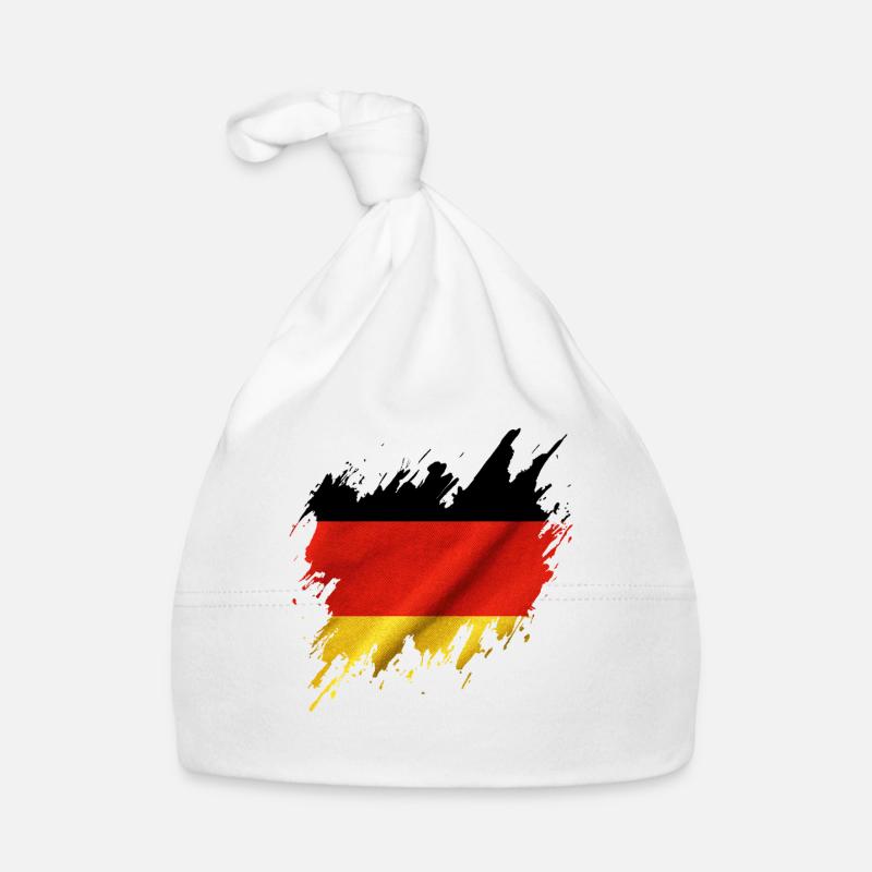 Drapeau allemand, style déchiré Bonnet bio Bébé