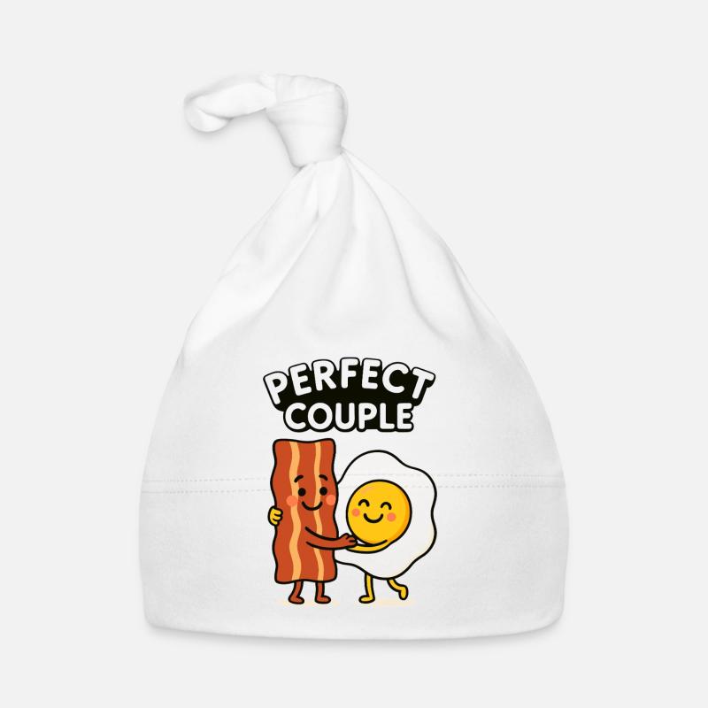 Perfect Couple Bacon Egg Breakfast Organic Baby Cap