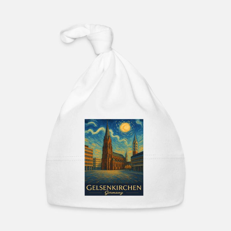 Cathédrale de Gelsenkirchen Ciel étoilé Bonnet bio Bébé