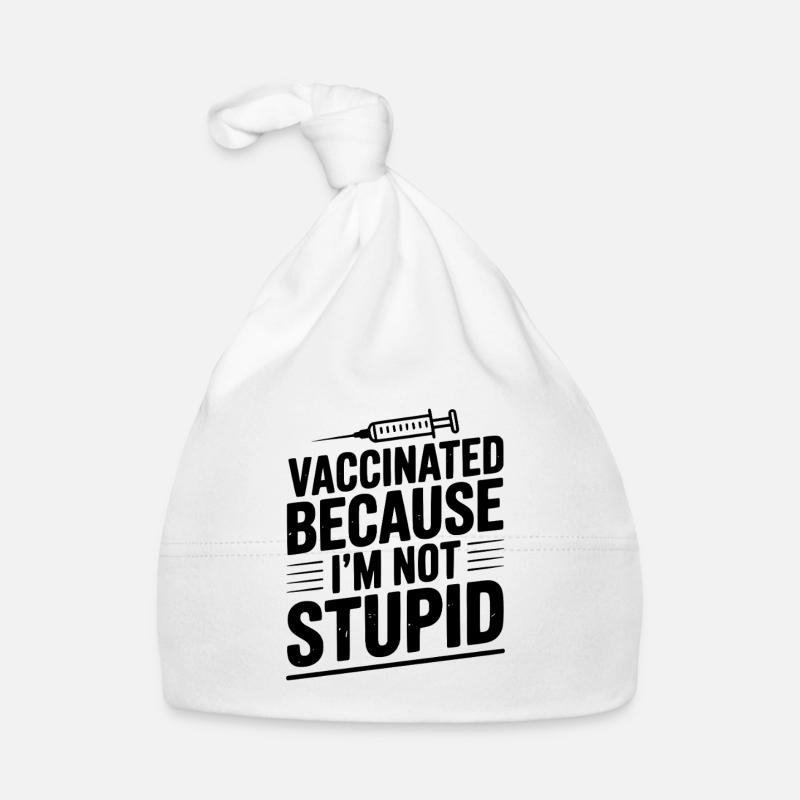 Geimpft, weil ich nicht dumm bin Baby Bio-Mütze
