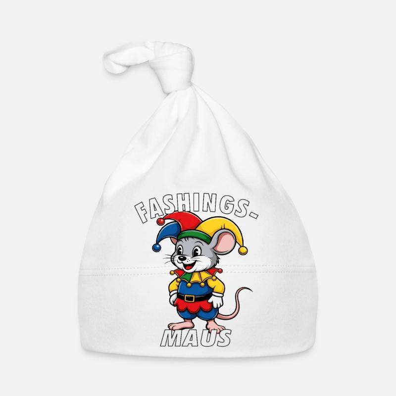 SOURIS DE CARNAVAL Bonnet bio Bébé