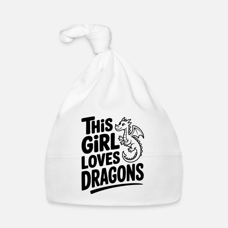 Dieses Mädchen liebt Drachen Baby Bio-Mütze