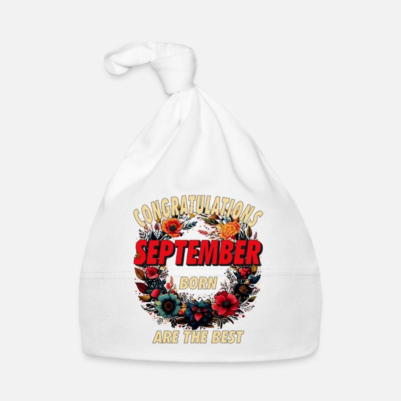 CONGRATULATIONS SEPTEMBER Baby Bio-Mütze