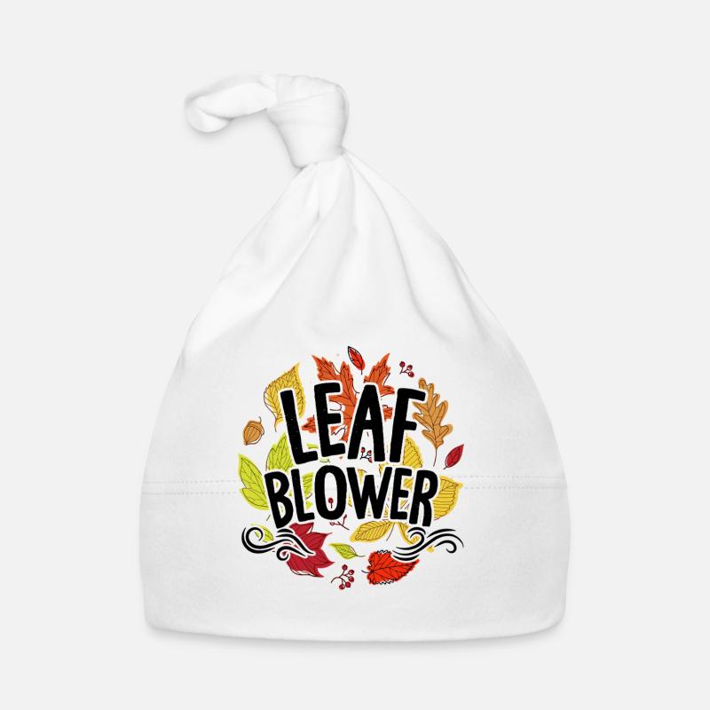 Leaf Blower Autumn Tee Organic Baby Cap