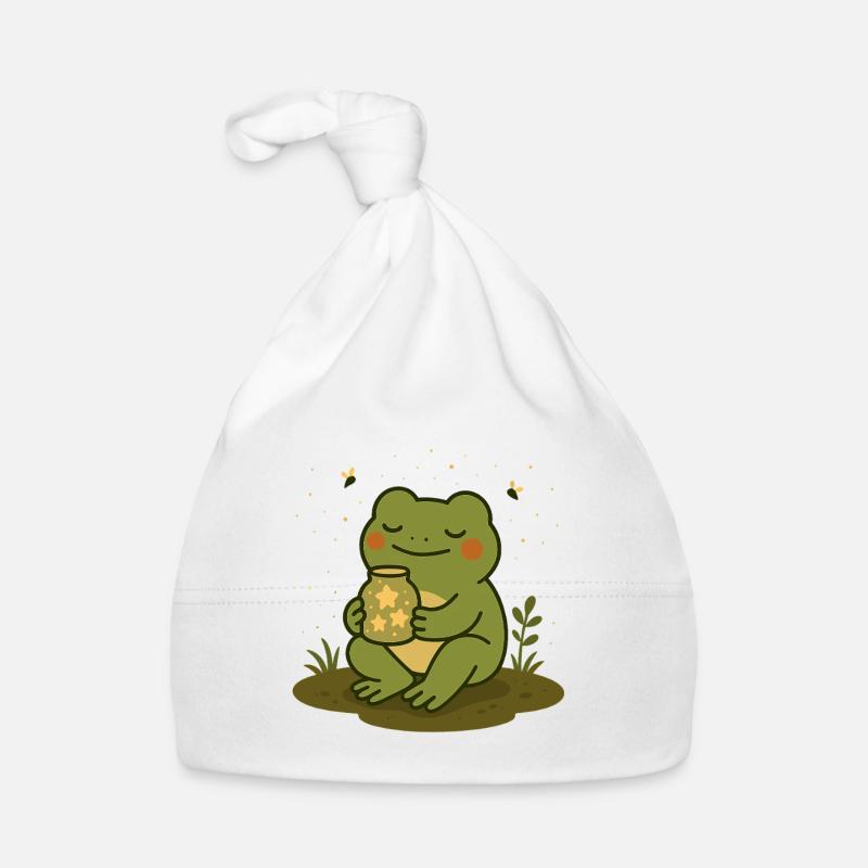 Frog with Star Glass – Magical Design Organic Baby Cap