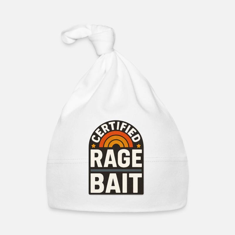 Rage Bait Patch Lustiger Spruch Baby Bio-Mütze
