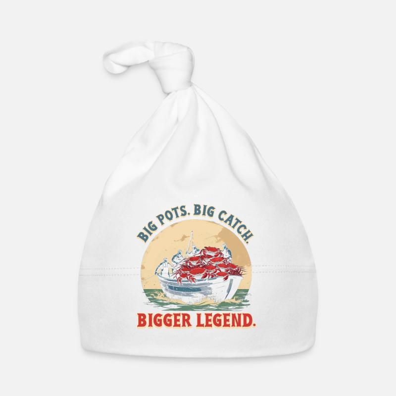 Alaska King Crab Big Pots Big Catch Organic Baby Cap