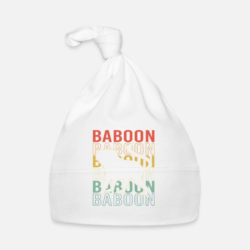 Baboon Baboon Primate Monkey Monkey Organic Baby Cap