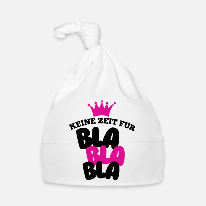 No time for blah blah Organic Baby Cap