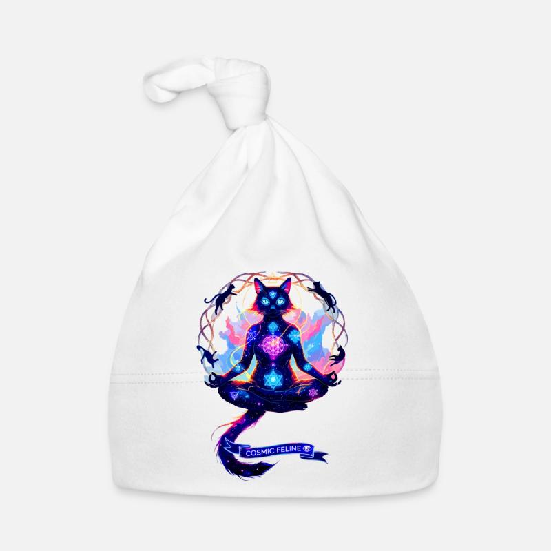 Cosmic Chakra Katze Baby Bio-Mütze