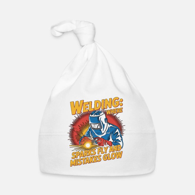 Welder Welding Where Sparks Fly Metalwork Baby Bio-Mütze