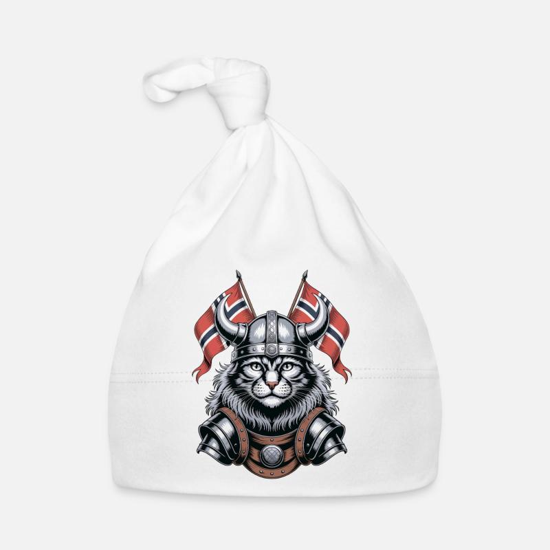 Norvège Chat Viking Bonnet bio Bébé