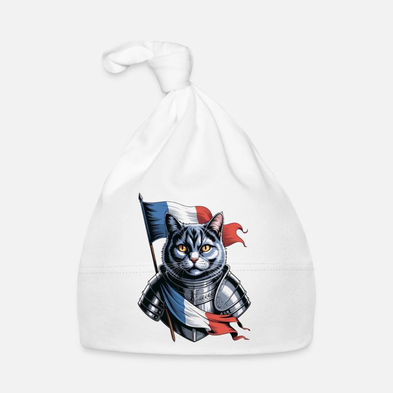 Frankreich Katze Ritter Baby Bio-Mütze