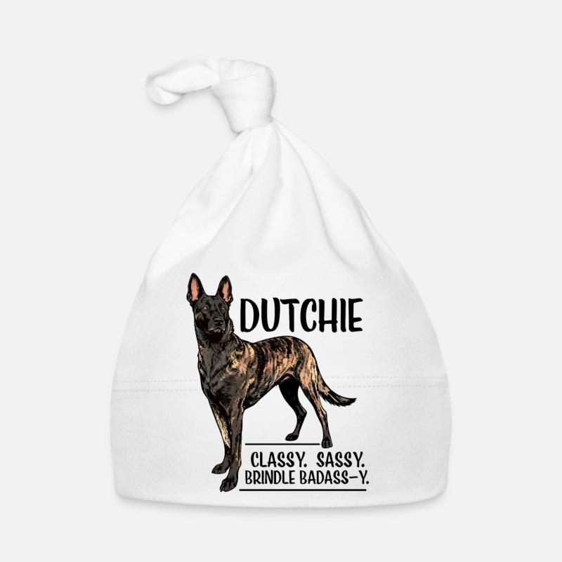 Dutchie - Holländischer Schäferhund Baby Bio-Mütze