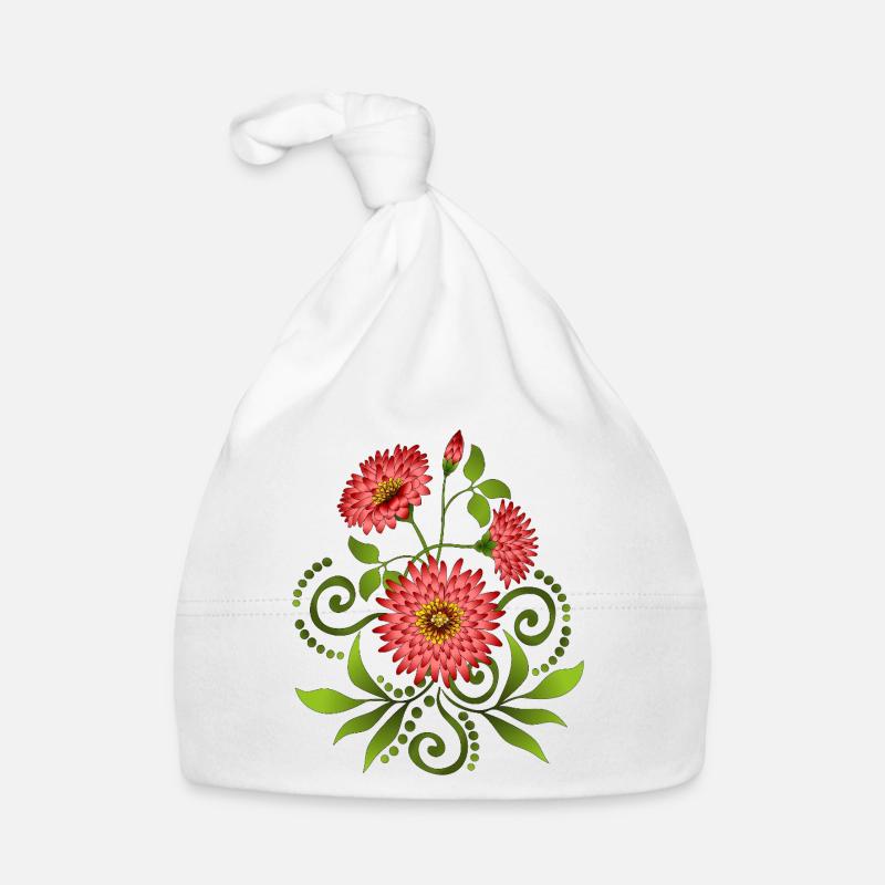 Blumen Baby Bio-Mütze