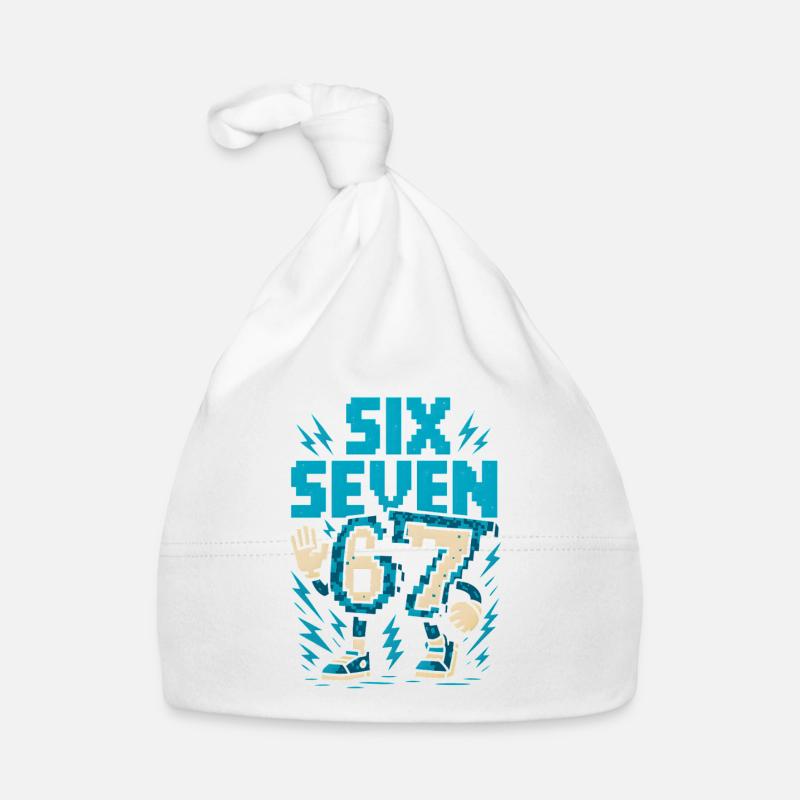 67 Pixel Blitz Retro Baby Bio-Mütze