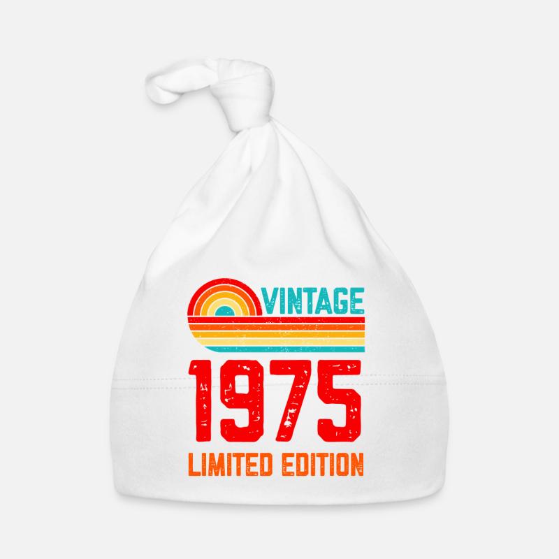 Millésime 1975 Edition Limitée 50 Ans Naissance Bonnet bio Bébé