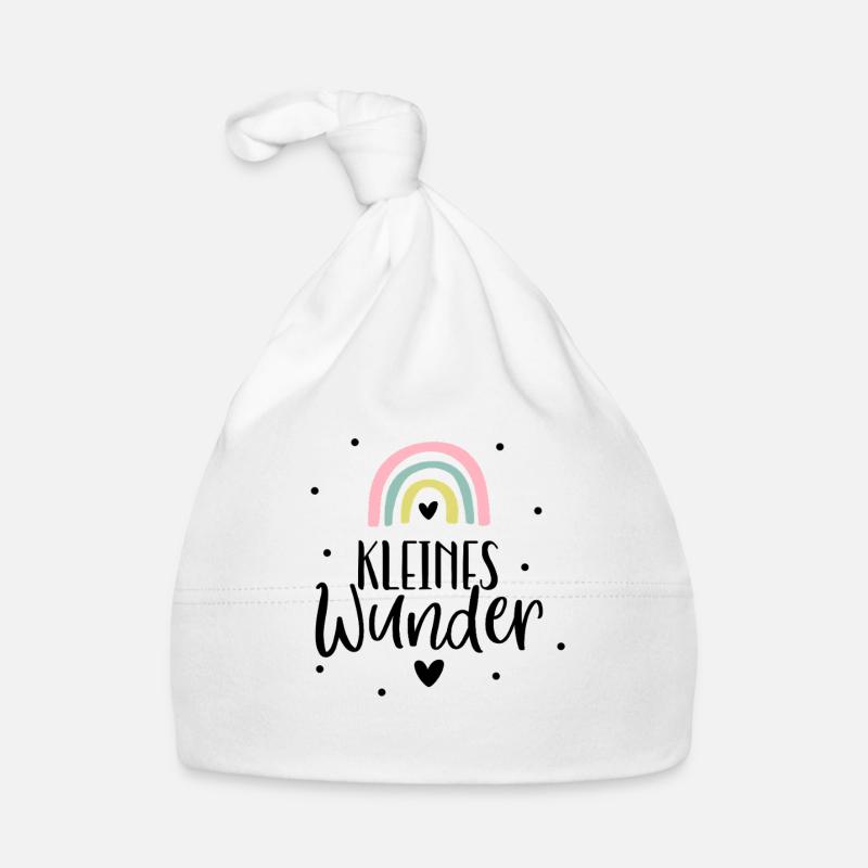 Petit miracle | Bébé 2026 | Arc-en-ciel | Naissance Bonnet bio Bébé