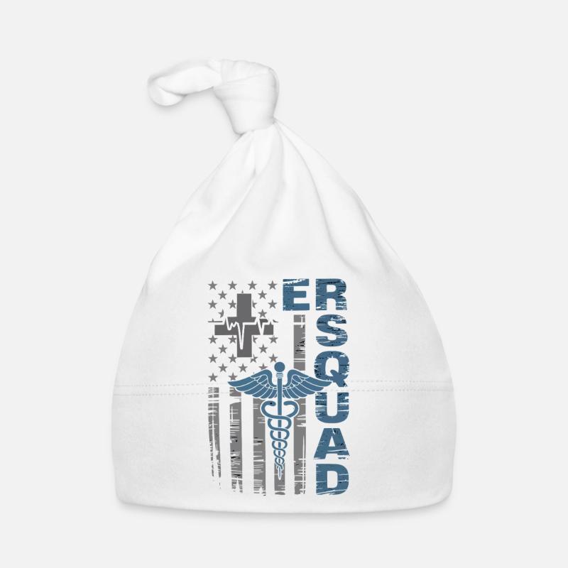 Caduceus Notfall-Wappen Baby Bio-Mütze
