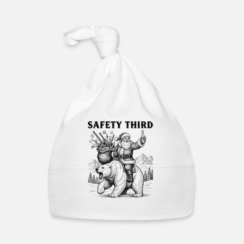 Safety Third Funny Sarcastic Christmas Safe Organic Baby Cap