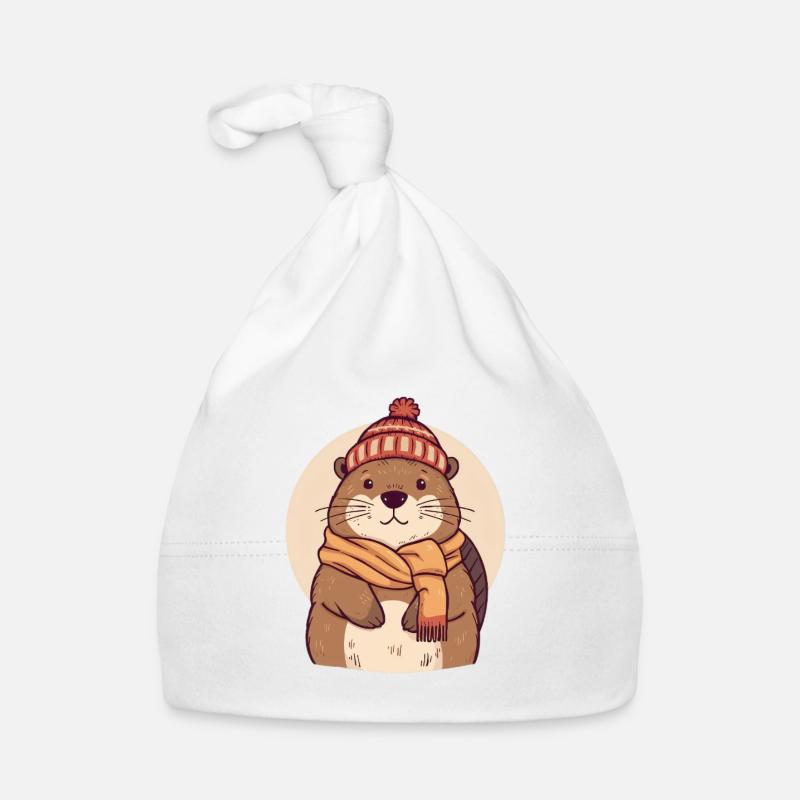 Bieber d’hiver avec écharpe et chapeau Bonnet bio Bébé