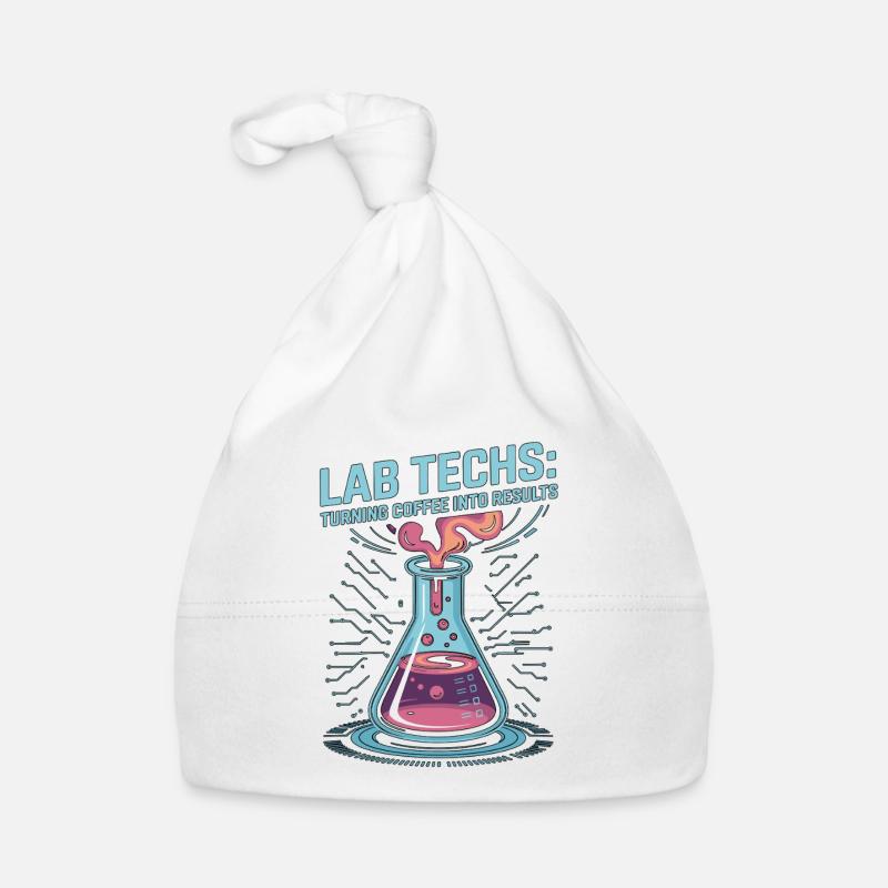 Lab Techs Turning Coffee Into Results Phlebotomist Baby Bio-Mütze