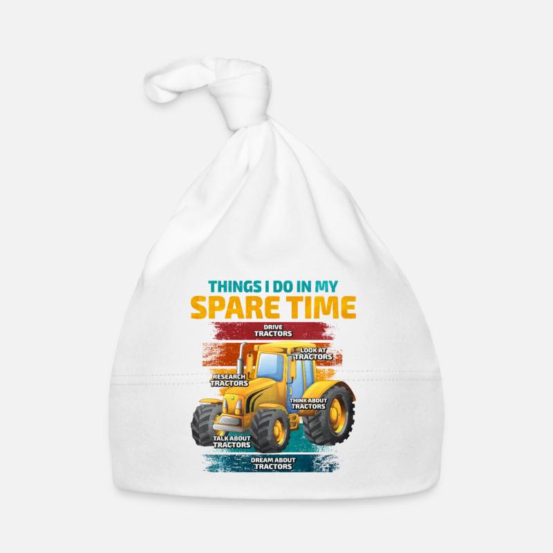 Traktor Baby Bio-Mütze