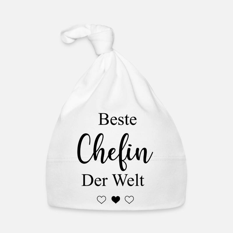 Beste Chefin der Welt Geschenk Team Büro Arbeit Baby Bio-Mütze