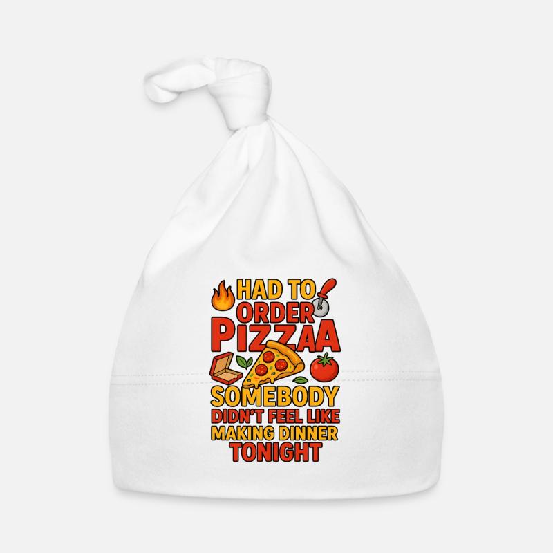 Proclamation de la soirée pizza, nourriture drôle de relation Bonnet bio Bébé