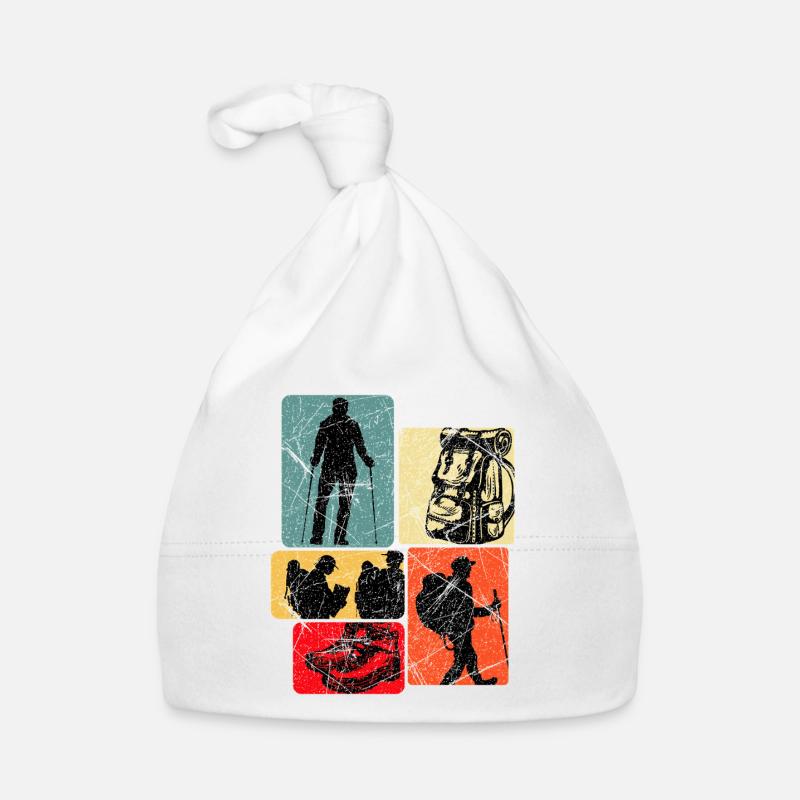 Collage de sentiers de randonnée Bonnet bio Bébé